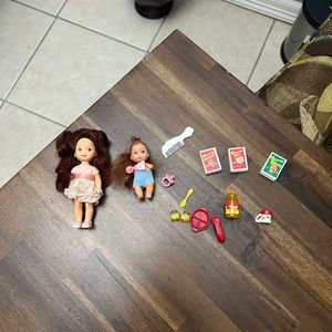 Vintage Barbie Sister Chelsea and Baby Beech Nut Mini Food items Lot